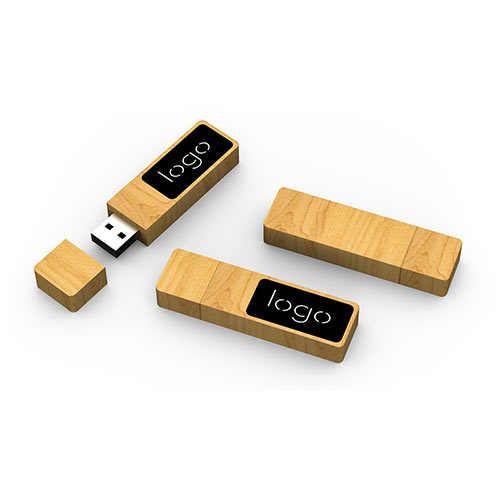 Clé usb bois 32 GB avec logo led F7