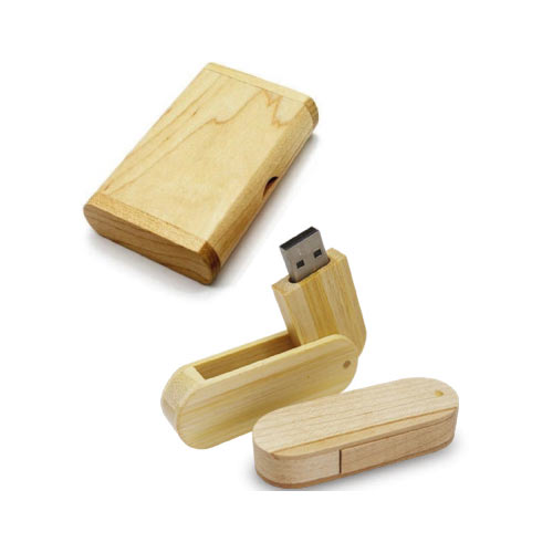 Clé Usb bois 32 GB livré dans un coffret F6