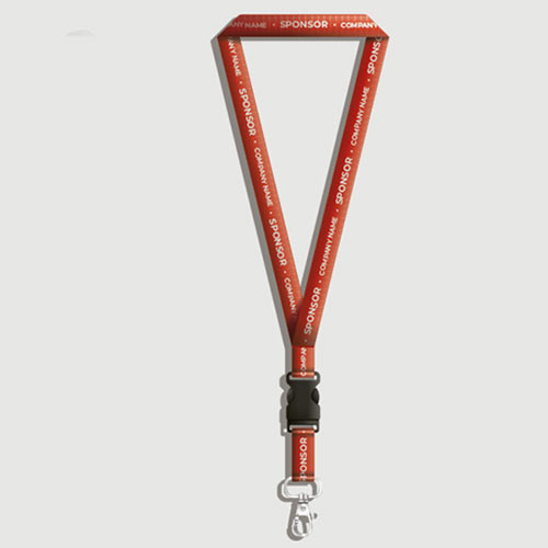 Lanyard polyester avec fermeture de sécurité